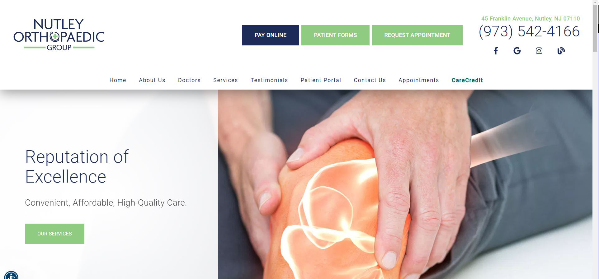 The image is a screenshot of a webpage with a photograph of a person s hands holding an object that appears to be a model of a human body, specifically focusing on the lower extremity.