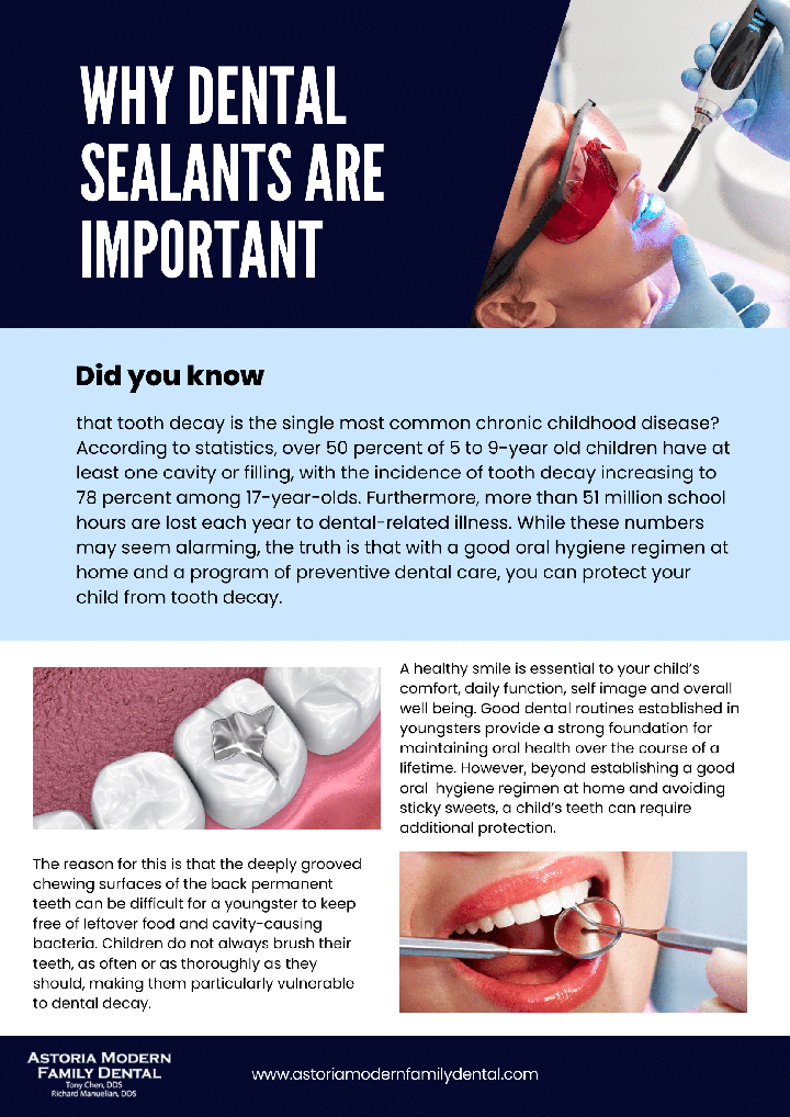 The image is a digital advertisement for dental sealing services. It features a child s tooth being sealed, with the text  Why Dental Sealants Are Important  and a brief explanation of their benefits, including preventing cavities and improving overall oral health.