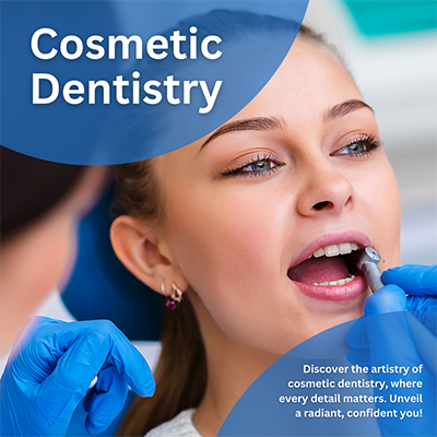 The image shows a young woman seated in a dental chair, receiving dental treatment. She is being attended to by a dentist who is using a drill on her teeth. The setting appears to be a dental office, and the atmosphere suggests professional care.